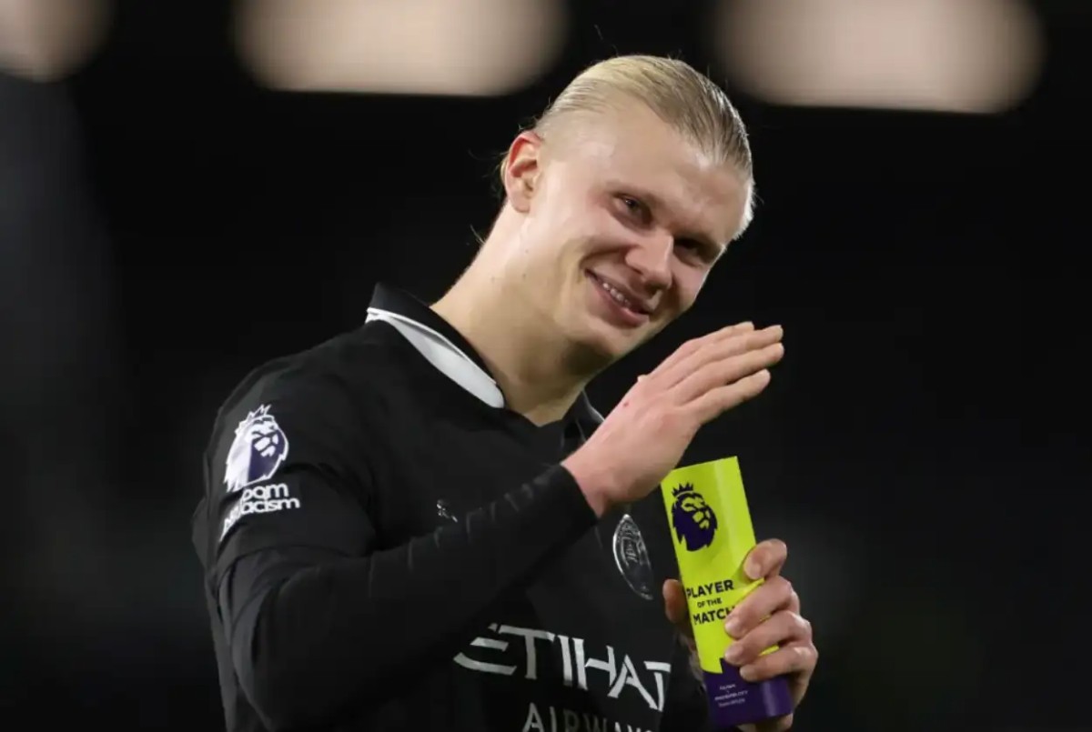 哈兰德百球里程碑,曼城险胜富勒姆